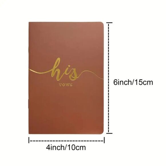 COPY - His and Her Wedding Vow Book Set Green and White - Picture 6 of 7